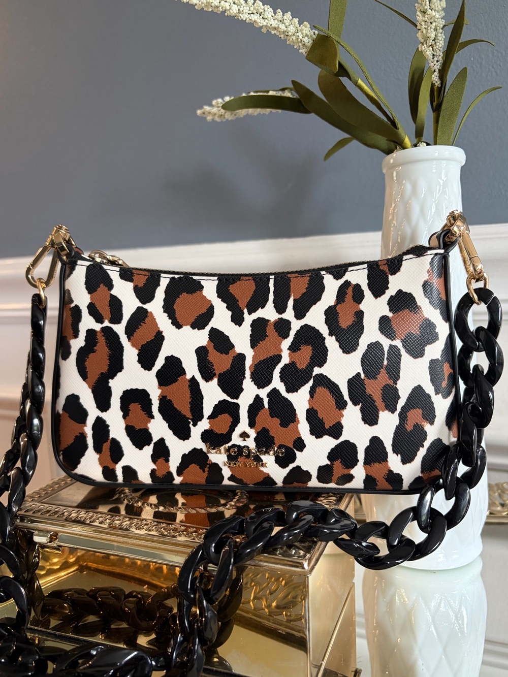 Kate Spade Leopard Custom Pouchette